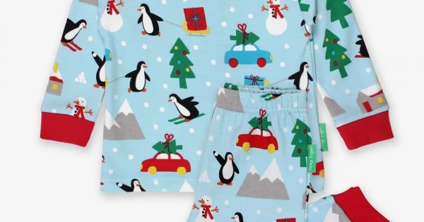 Pyjamas Toby Tiger Organic PJ Print Penguin s Christmas